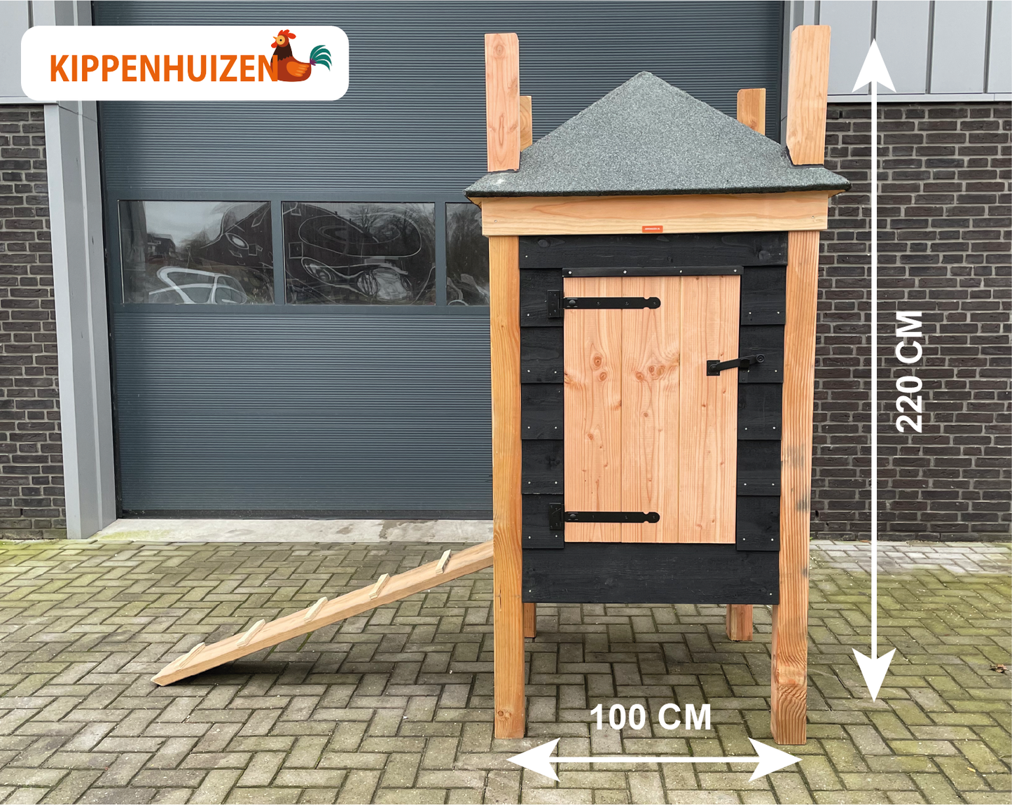 Kippenhok Joep 100x100x220cm